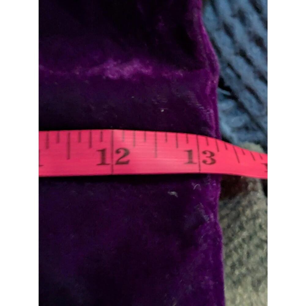 Vintage Jessica McClintock Gunne Sax Velvet Long Evening Dress Deep Purple 7 9 - Picture 7 of 11